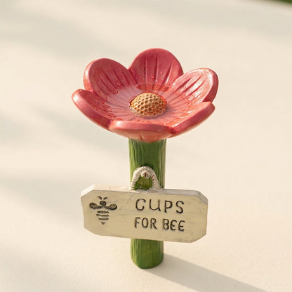 Pollinator Waterer Shallow Textured Dish & Weather-Resistant Resin