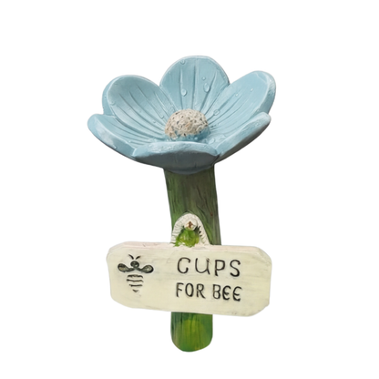 Pollinator Waterer Shallow Textured Dish & Weather-Resistant Resin