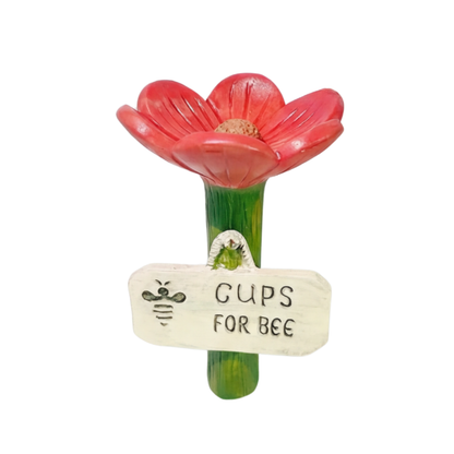 Pollinator Waterer Shallow Textured Dish & Weather-Resistant Resin