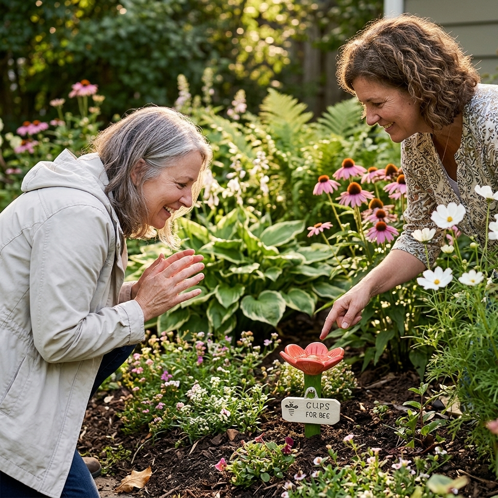 Pollinator Waterer Shallow Textured Dish & Weather-Resistant Resin