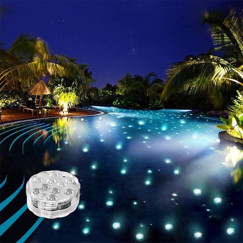 Pool Lights IP68 Waterproof RGB & Remote Battery-Powered
