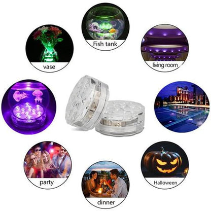 Pool Lights IP68 Waterproof RGB & Remote Battery-Powered