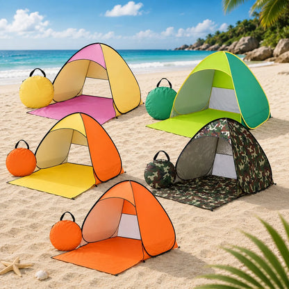 Pop-Up Beach Tent UV Blocking Mesh Ventilation