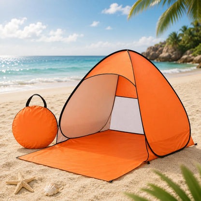 Pop-Up Beach Tent UV Blocking Mesh Ventilation