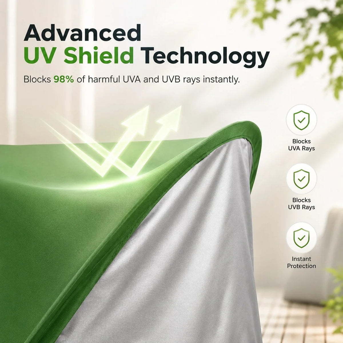 Pop-Up Beach Tent UV Blocking Mesh Ventilation
