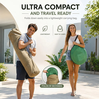 Pop-Up Beach Tent UV Blocking Mesh Ventilation