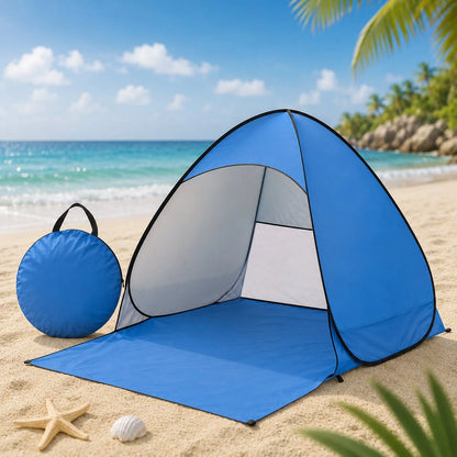 Pop-Up Beach Tent UV Blocking Mesh Ventilation