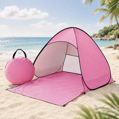 Pop-Up Beach Tent UV Blocking Mesh Ventilation