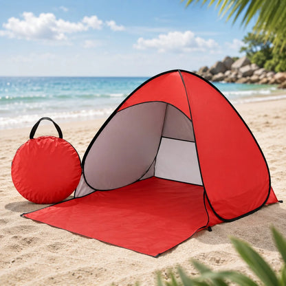 Pop-Up Beach Tent UV Blocking Mesh Ventilation