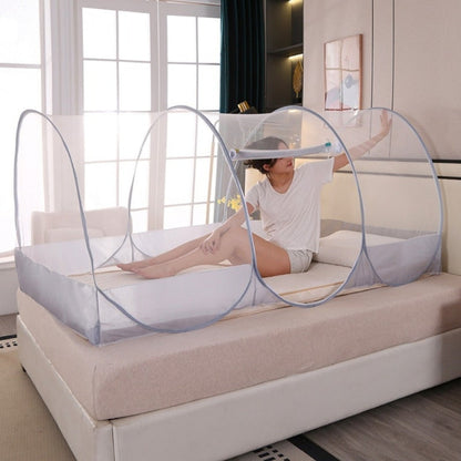 Pop-Up Mosquito Net Foldable Zippered Travel Friendly