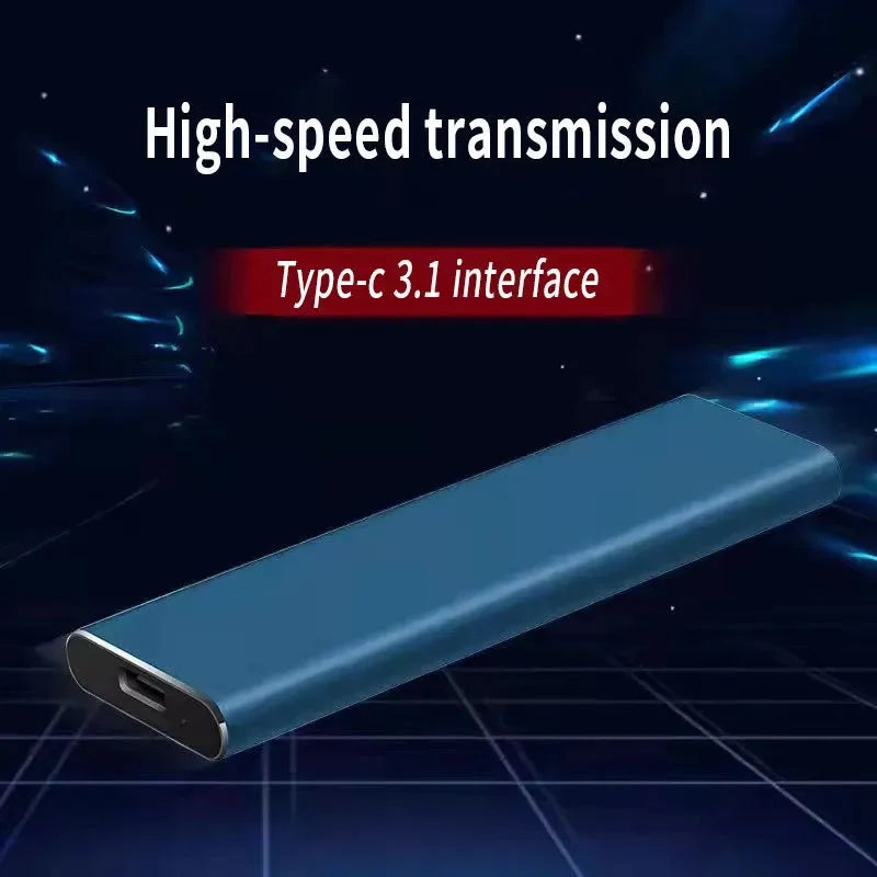 Portable 4TB External Hard Drive Storage USB-C
