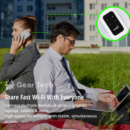 Portable 5G Wi-Fi Router for Fast, Secure Connections at Home and On the Go