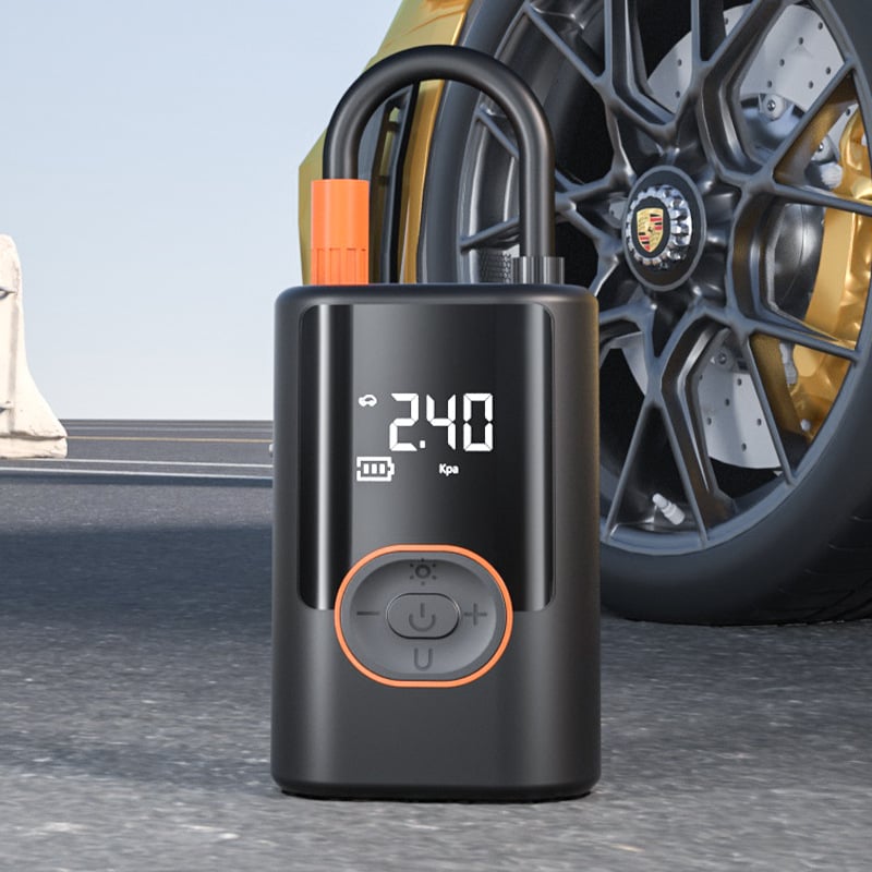 Portable Air Compressor Rechargeable Digital LCD Auto Shut-Off