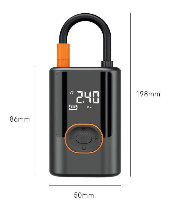 Portable Air Compressor Rechargeable Digital LCD Auto Shut-Off