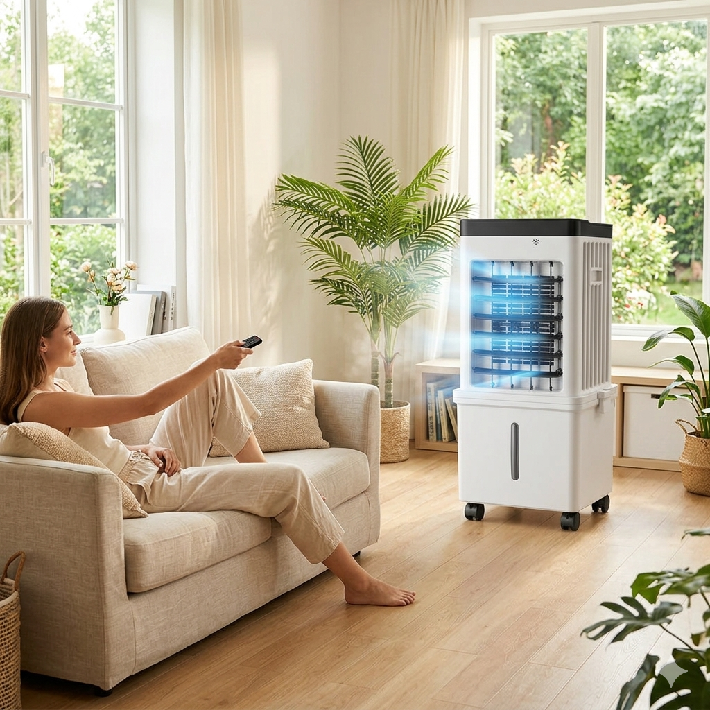 Portable Air Cooler 3-In-1 Cooling Humidifying Purifier