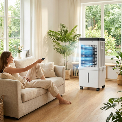 Portable Air Cooler 3-In-1 Cooling Humidifying Purifier