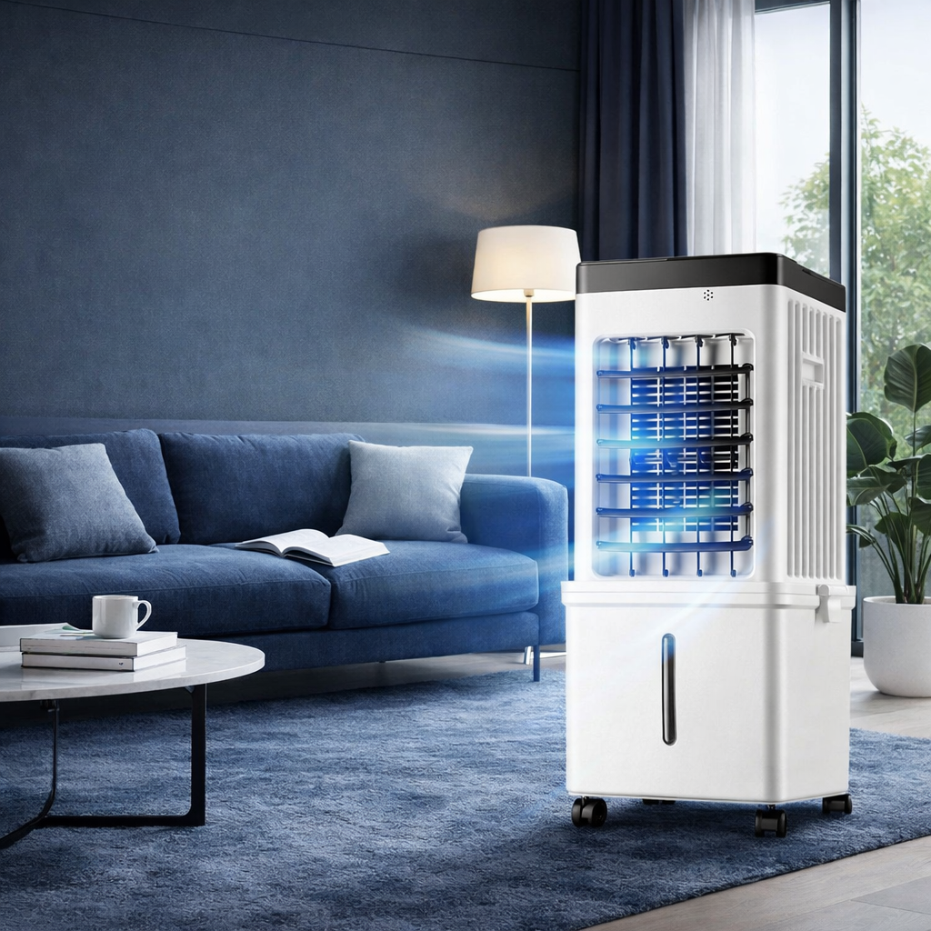 Portable Air Cooler 3-In-1 Cooling Humidifying Purifier
