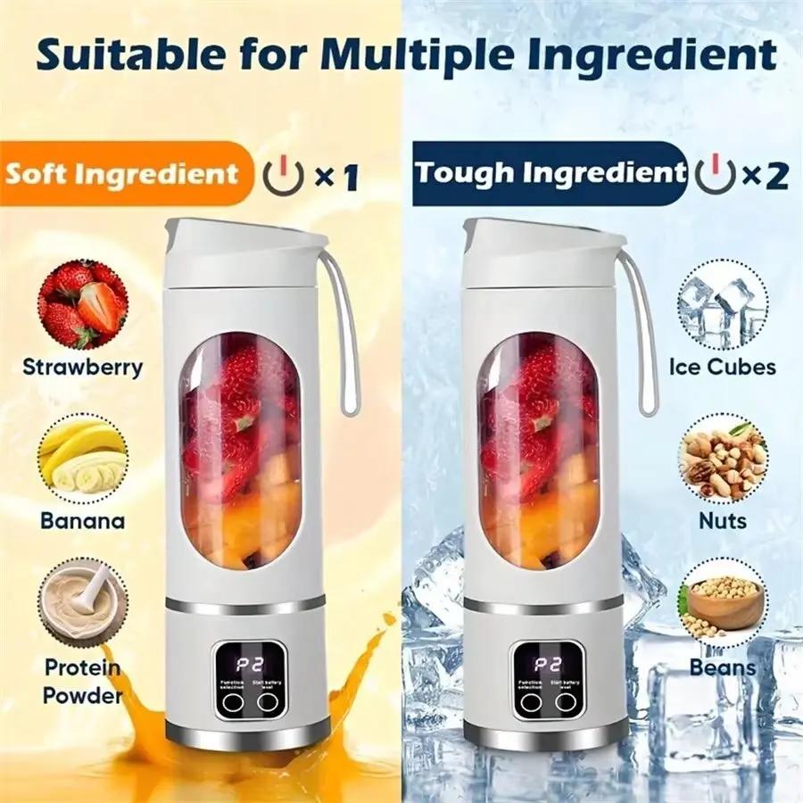 Portable Blender USB-C Rechargeable 450ml Capacity