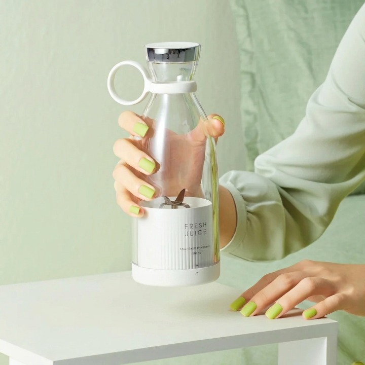 Portable Blender USB-Rechargeable 420 ml Stainless Steel Blades