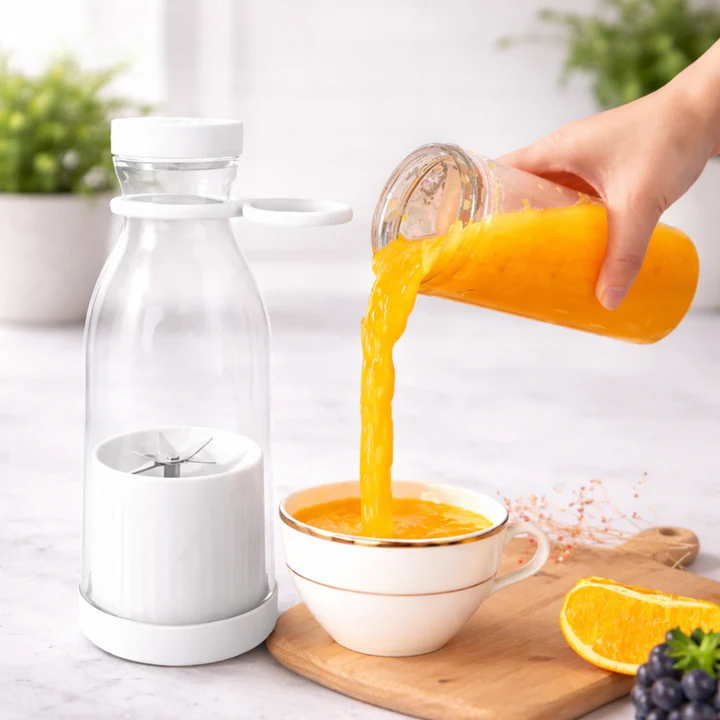 Portable Blender USB Rechargeable High-Speed Stainless Steel Blades