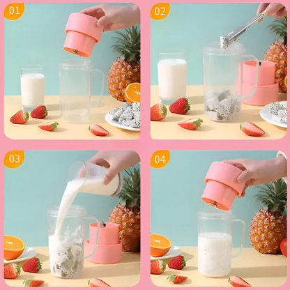 Portable Blender USB Rechargeable Stainless Steel Blades 420ml