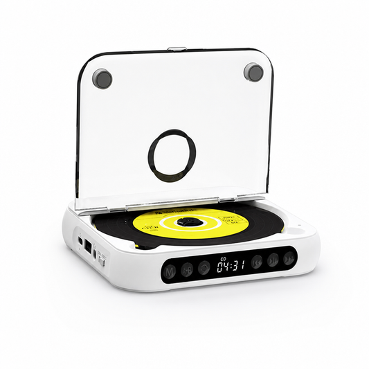 Portable CD Player Bluetooth Streaming Remote & Track Display