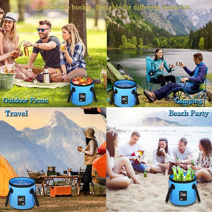 Portable Camping Shower USB Rechargeable High-Flow One-Button Control