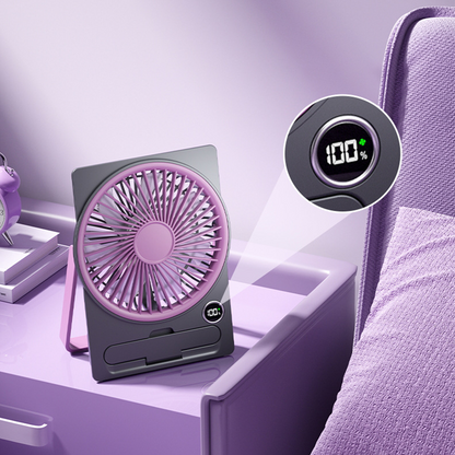 Portable Fan USB Rechargeable Whisper-Quiet