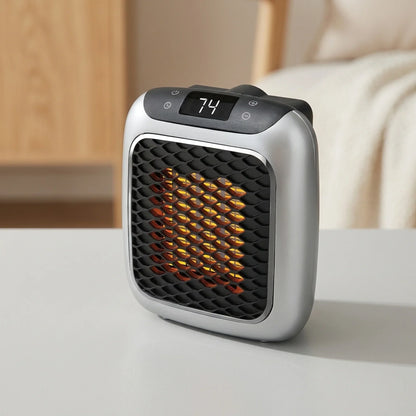 Portable Heater Rapid Heating Adjustable Thermostat & Auto Shut-Off