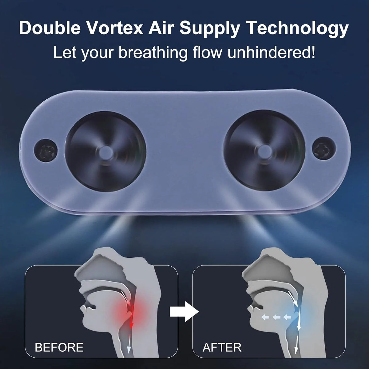 Portable Mini CPAP Device for Sleep Apnea & Snoring Relief – Alternative to CPAP