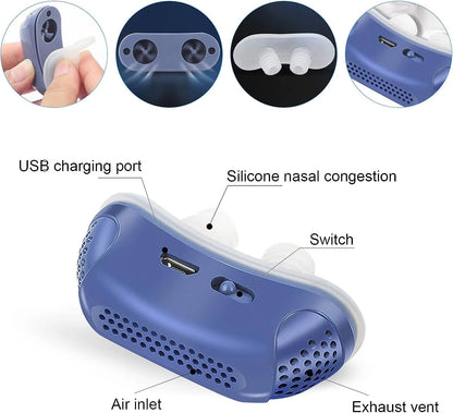 Portable Mini CPAP Device for Sleep Apnea & Snoring Relief – Alternative to CPAP