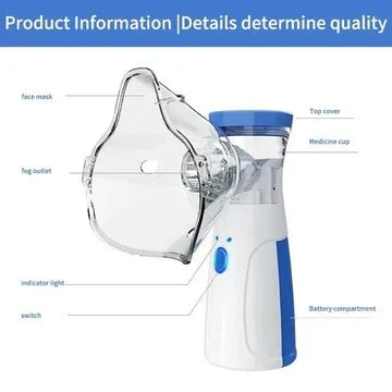 Portable Nebulizer Fine Mist USB Rechargeable Quiet Operation