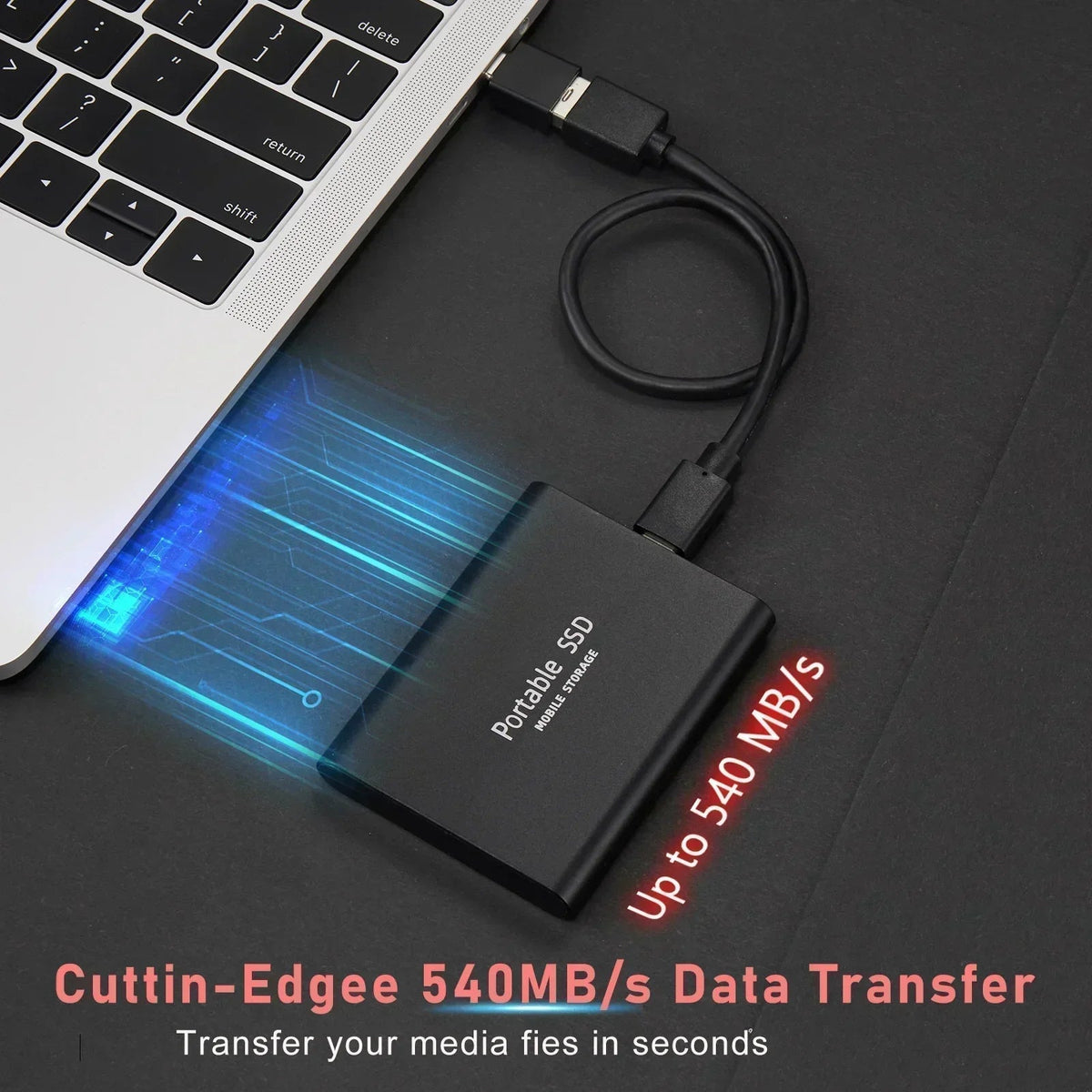 Portable SSD USB-C 128 GB 520 MB/s