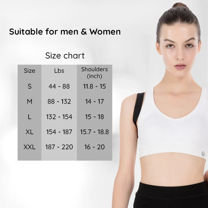Posture Corrector Adjustable Breathable Back Support