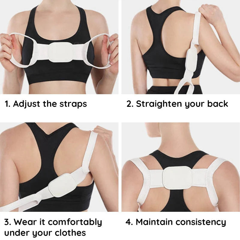 Posture Corrector Adjustable Breathable Back Support