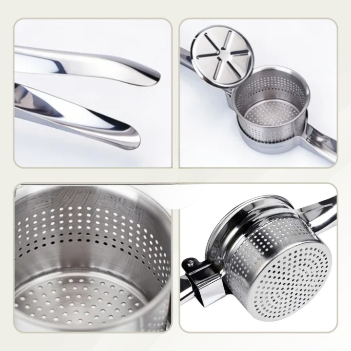 Potato Masher Stainless Steel Lump-Free Dishwasher Safe