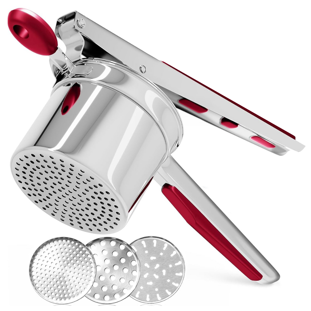 Potato Ricer Stainless Steel Fine Plate 15 Oz Capacity