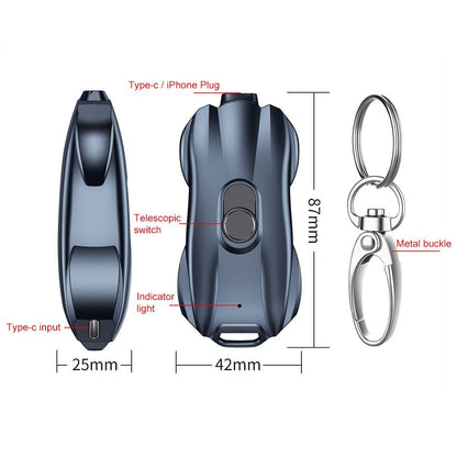 Power Bank Keychain 1500mAh Race Car Design