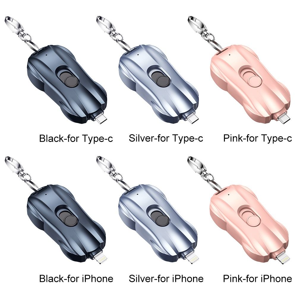 Power Bank Keychain 1500mAh Race Car Design