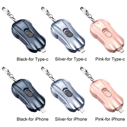Power Bank Keychain 1500mAh Race Car Design