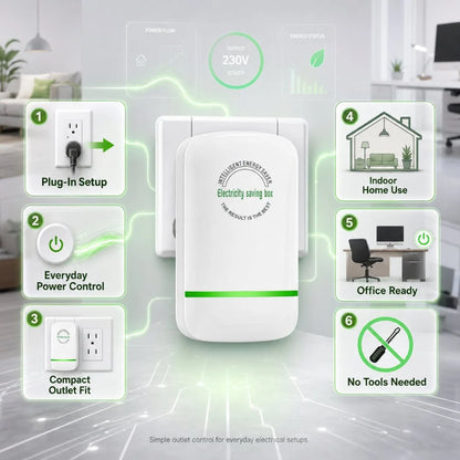 Power Saver Plug Compact Plug-In Design