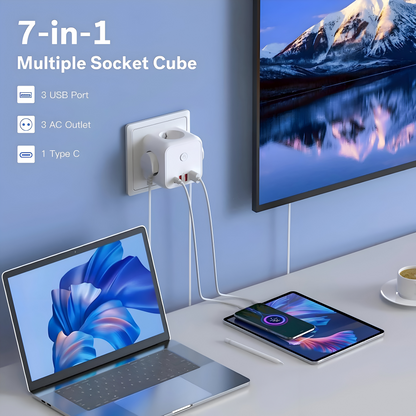 Power Strip 7-in-1 Surge & Overload Protection