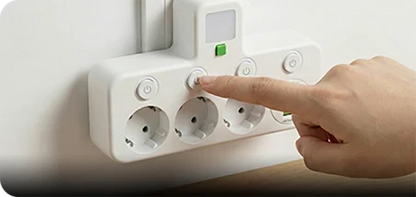 Power Strip Schuko Sockets USB-A & USB-C Surge Protection