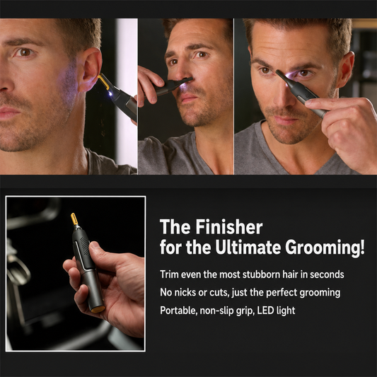 Precision Trimmer Titanium-Coated Blade Ultra-Slim Head & LED Light