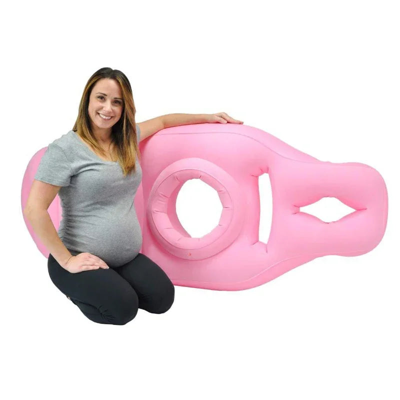 Pregnancy Pillow Inflatable Adjustable Firmness Belly & Back Support