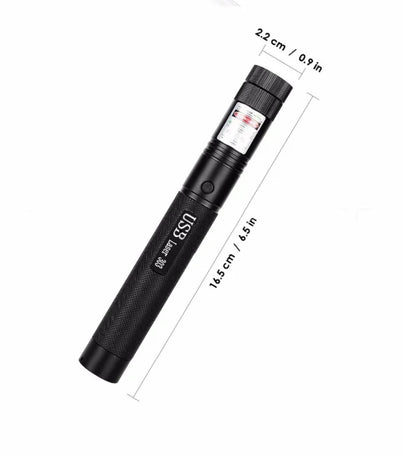 Presentation Laser Pointer Adjustable Focus USB Rechargeable Metal Housing