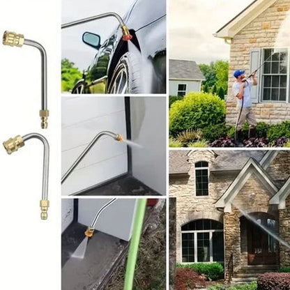 Pressure Washer Extension Pole Telescopic 4m Brass Stainless Steel