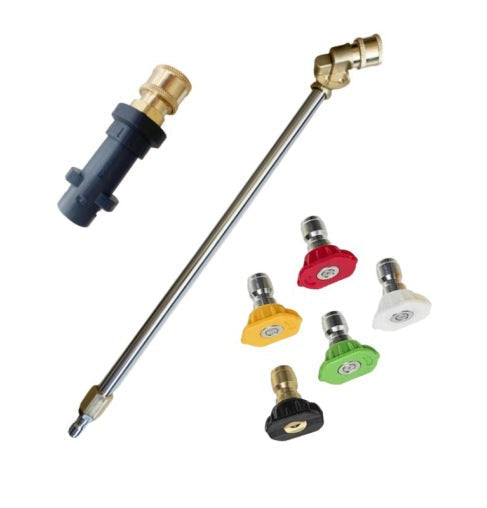 Pressure Washer Extension Pole Telescopic 4m Brass Stainless Steel