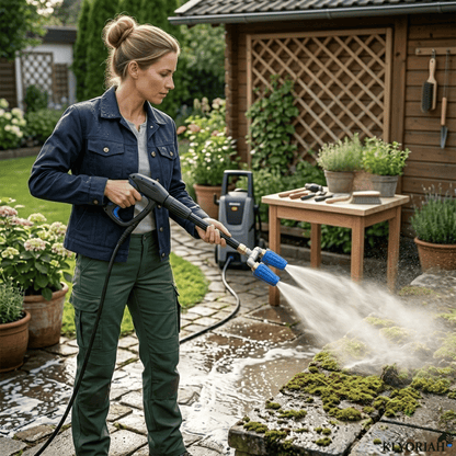 Pressure Washer Nozzle Double Rotating Jets Quick-Connect Stainless Steel
