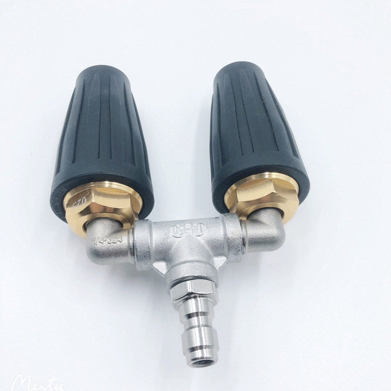Pressure Washer Nozzle Dual Rotating Quick-Connect Set of 2